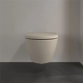VILLEROY &amp; BOCH Subway 2.0 závesné WC s hlbokým splachovaním bez vnútorného okraja, 370 x 560 mm, Almond, s povrchom CeramicPlus, 5614R0AM