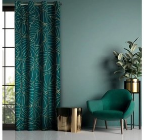 DECOREUM  Potlačený zamatový záves 140 cm x 250 cm grafitová 100 % polyester Rozmer varianty: 140 cm x 250 cm, Farba varianty: čierna 104671