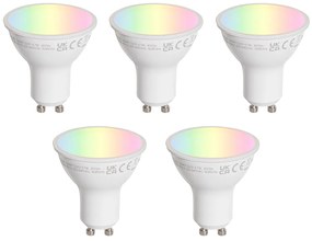 Sada 5 LED žiaroviek GU10 50 mm číra 4,7 W 400 lm 2200-2400 K