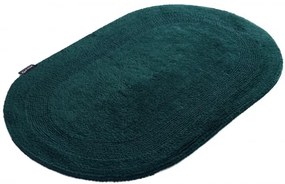 Kúpeľňový koberček Javo Cotton zelený ovál