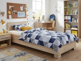 Posteľ ORVILLE 200x90 cm - dub sonoma