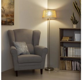 Brilagi - LED stojacia lampa CERIA 1xE27/40W/230V pr. 35 cm béžová/matný chróm