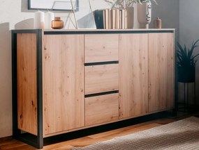 Široká komoda Denver, dub artisan/antracit
