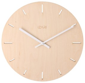IZARI brezové indexové hodiny 34 cm - biele ručičky