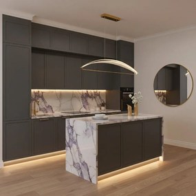 Toolight Toolight, stropné svietidlo 100cm, 50W, 4000K, 3500lm, G124-CP, zlatá, OSW-02616