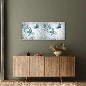 Obraz - Modré motýliky (120x50 cm)