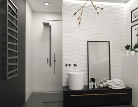 Terma Zigzag 1545x500 kombinovaný radiátor RAL9005 Pololesk Z8