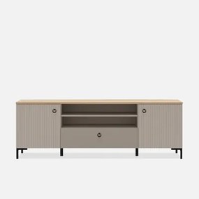 2-dverový TV stolík DOMINICA ryhovaný