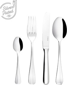 Príborový set 24 ks dezertný - nôž s dutou rúčkou a krátkou čepeľou – Baguette postriebrený - 100947