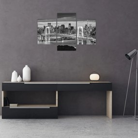 Obraz - Čiernobiele veľkomesto (90x60 cm)