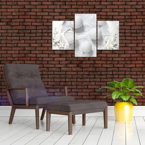Obraz - Zlatá labuť na vode (90x60 cm)