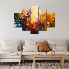 Obraz - Abstraktná maľba kvetov (150x105 cm)