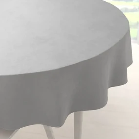 Biante Zamatový okrúhly obrus Velvet Premium SVP-039 Sivý Ø 90 cm