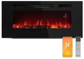 Galeras Smart Inteligentný elektrický krb, 2 nastavenia teploty, 16 - 30°| LED ilúzia plameňa, Možnosť pripojenia k IOT