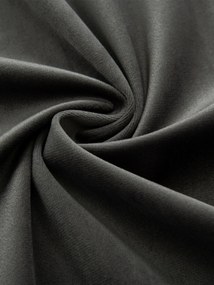 Zamatové zatemňovacie závesy Cesar tmavo sivé - 140 x 160 cm (2ks) - riasiaca stuha