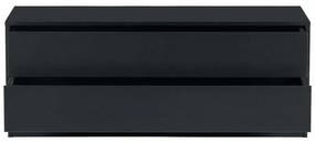 Čierna TV zostava z borovicového dreva 356x210 cm Finca – WOOOD