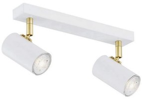 Argon 0890 - Bodové svietidlo LAGOS 2xGU10/5W/230V biela/zlatá