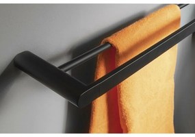 SAPHO RF011/15 Flori držiak uterákov dvojitý 60 x 12,7 cm, čierna mat