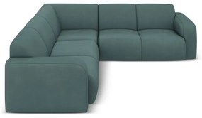 Tyrkysovomodrá rohová pohovka (variabilná/do L) Molino – Micadoni Home