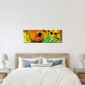 Obraz - Chameleon (s hodinami) (90x30 cm)