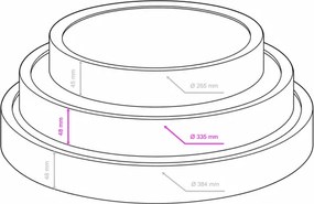 BRILAGI - LED stropné svietidlo NATURA LED/20W/230V 4000K pr. 33,7 cm