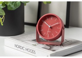 Dizajnový budík Karlsson 5989RD červený, priemer12 cm