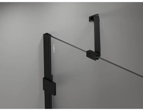 Mexen Lunar Duo, výklopný sprchový kút 95 x 70 cm, 8mm číre sklo, čierny profil, 834-095L-070P-70-00