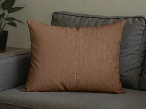 Mušelínová obliečka na vankúš MUSSARI 70x90 cm, svetlohnedá