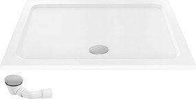 Rea Belmond, akrylová sprchová vanička 120x90x5 cm, biela lesklá, REA-K4373