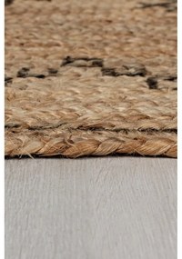 Jutový koberec v prírodnej farbe 120x170 cm Rowen – Flair Rugs