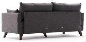 Antracitová rozkladacia pohovka 208 cm Bella – Balcab Home