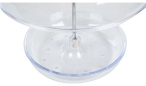 Závesné kŕmidlo pre vtáky Round, 21,5x15,5 cm, plast, transparentná