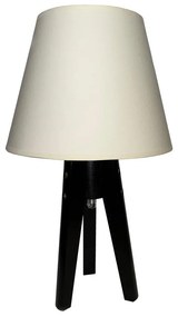 Stolná lampa CONE 1xE27/60W/230V wenge krémová