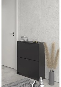 Čierna výklopná skrinka na topánky Shoes – Tvilum