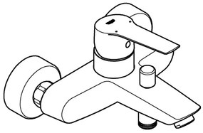 GROHE 242062432 - Vaňová batéria START DN 15 čierna