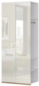 Skriňa 2d Gala lakované dp2/gl pacific walnut/beige