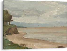 Obraz - Jean-Baptiste-Camille Corot, Beach Near Etretat, reprodukcia (70x50 cm)