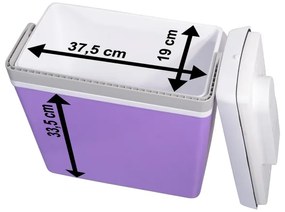 Prenosná autochladnička 23 l 55W/12V/230V fialová/biela