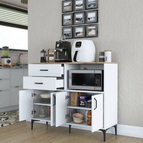 Skriňa Jeby Walnut and White