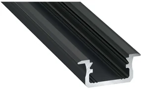 Led-Labs LED profil LUMINES typ B čierny elox 3m