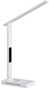 LED Stm. lampa s bezdr. nab. QI, displejom a USB portom LED/7W/230V 3000-6000K