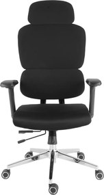 Kancelárska ergonomická stolička Neoseat ROBIN — čierna, nosnosť 150 kg