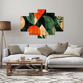 Obraz - Geometrické prírodné motívy II. (150x105 cm)