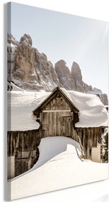 Artgeist Obraz - Winter in the Dolomites (1 Part) Vertical Veľkosť: 20x30, Verzia: Premium Print