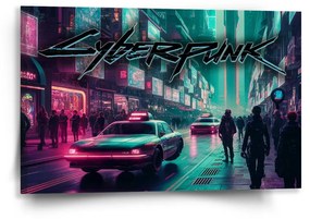 Sablio Obraz Cyberpunk 2077 Město - 60x40 cm