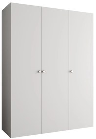 Šatníková skriňa 150 cm Parna 1 (biela + strieborná). Akcia -20%. Vlastná spoľahlivá doprava až k Vám domov. 1125869