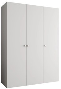 Šatníková skriňa 150 cm Parna 1 (biela + strieborná). Akcia -50%. Vlastná spoľahlivá doprava až k Vám domov. 1125869