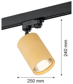 Argon 4304 - Bodové svietidlo do lištového systému BERGEN 1xE27/15W/230V zlatá