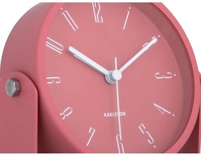 Dizajnový budík Karlsson 5989RD červený, priemer12 cm