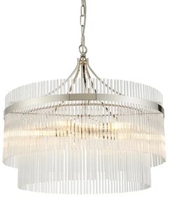 Endon 104112 - Luster na reťazi MARIETTA 5xE14/7W/230V lesklý chróm/číre sklo